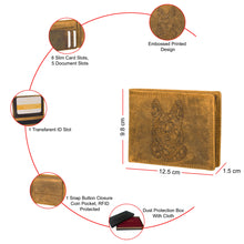 Load image into Gallery viewer, SASSORA Genuine Leather RFID Protected Bi-Fold Wallet with Coin Pocket &amp; ID Slot