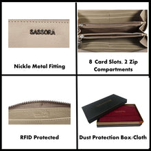 Load image into Gallery viewer, Sassora Premium Leather Ladies Purse RFID Wallet
