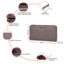 Load image into Gallery viewer, Sassora Premium Leather Ladies Purse RFID Everyday Wallet
