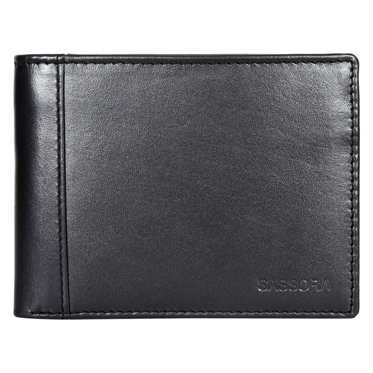 Sassora Premium Leather Metalic Look Bifold RFID Men's Wallet