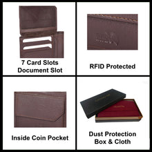 Load image into Gallery viewer, Sassora Pure Genuine Leather Large Men&#39;s RFID Wallet
