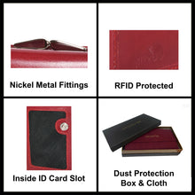 Load image into Gallery viewer, Sassora Premium Leather Metal Frame Lock RFID Women Wallet
