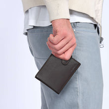 Load image into Gallery viewer, Sassora Premium Leather RFID Bifold Buckle Closure Men&#39;s Wallet
