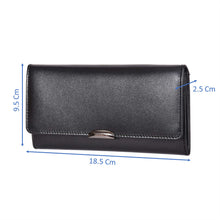 Load image into Gallery viewer, Sassora Premium Leather RFID Women Metal Look Purse Wallet
