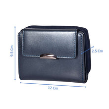 Load image into Gallery viewer, Sassora Premium Leather Women RFID Small Snap Closure Wallet
