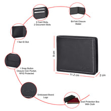 Load image into Gallery viewer, Sassora Premium Leather Men&#39;s Pocket Friendly Bifold RFID Wallet
