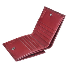 Load image into Gallery viewer, Sassora Genuine Leather RFID Blocking Bifold Wallet for Men (Cherry Croco Texture)