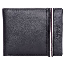 Load image into Gallery viewer, Sassora Genuine Leather RFID Blocking Wallet for Men | Slim Bifold with Secure Elastic Band Closure | Minimalist Card Holder Wallet