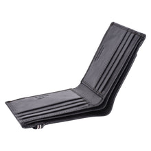 Load image into Gallery viewer, Sassora Genuine Leather RFID Blocking Wallet for Men | Slim Bifold with Secure Elastic Band Closure | Minimalist Card Holder Wallet