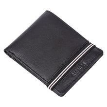 Load image into Gallery viewer, Sassora Genuine Leather RFID Blocking Wallet for Men | Slim Bifold with Secure Elastic Band Closure | Minimalist Card Holder Wallet