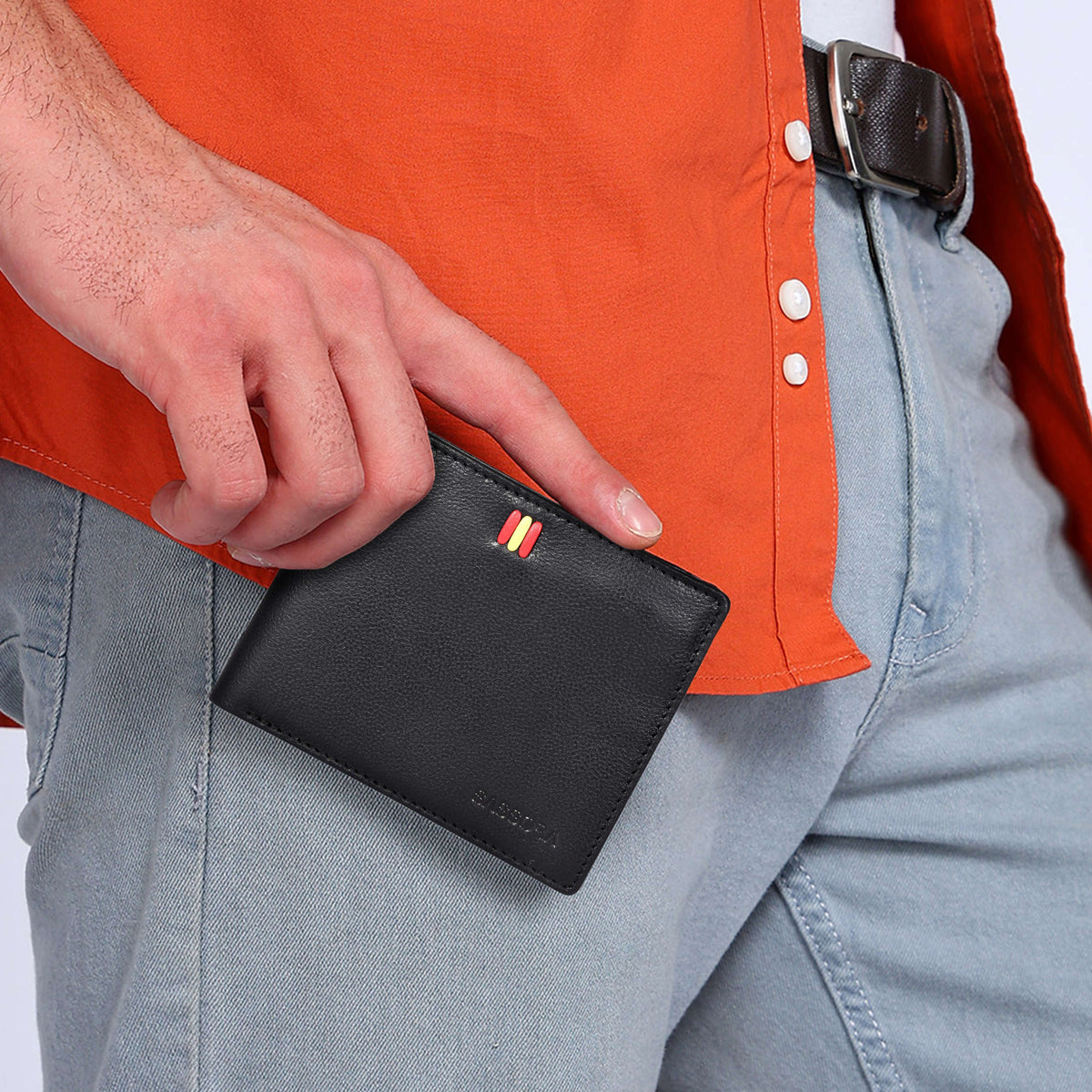 Sassora RFID-Protected Bi-Fold Wallet | Medium Size | Multiple Compart