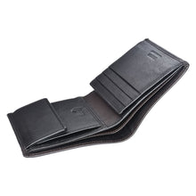 Load image into Gallery viewer, Sassora Genuine Leather RFID Blocking Wallet for Men | Slim Bi-fold with Coin Pocket &amp; ID Window | Minimalist Card Holder Wallet