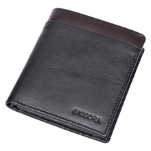 Load image into Gallery viewer, Sassora Genuine Leather RFID Blocking Wallet for Men | Slim Bi-fold with Coin Pocket &amp; ID Window | Minimalist Card Holder Wallet