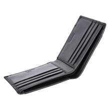 Load image into Gallery viewer, Sassora Genuine Leather RFID Blocking Wallet for Men | Black/Brown Bifold Wallet with Coin Pocket