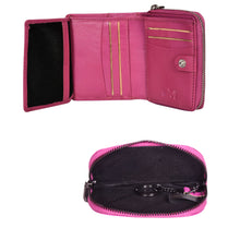 Load image into Gallery viewer, Sassora Raksha Bandhan Gift Combo – Pink RFID Wallet &amp; Key Pouch for Sister
