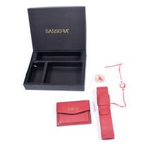 Load image into Gallery viewer, Sassora Raksha Bandhan Gift Combo – Red Card Wallet &amp; Pen Case for Sister
