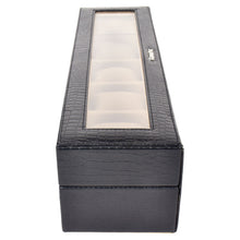Load image into Gallery viewer, SASSORA Genuine Printed Leather 5-Slots Watch Box Organizer