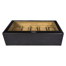 Load image into Gallery viewer, Sassora Premium Printed Leather 10-Slots Watch Box Organizer
