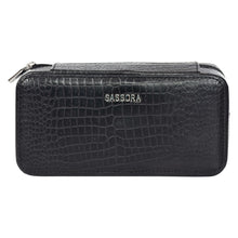 Load image into Gallery viewer, Sassora Crafted Leather Box Shaped Unisex Watch Case of 2 Slots
