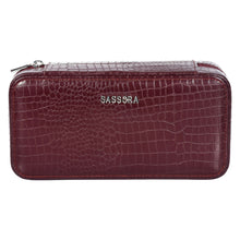 Load image into Gallery viewer, Sassora Crafted Leather Box Shaped Unisex Watch Case of 2 Slots
