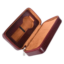 Load image into Gallery viewer, Sassora Crafted Leather Box Shaped Unisex Watch Case of 2 Slots
