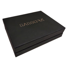 Load image into Gallery viewer, Sassora Casual, Formal Black Genuine Leather RFID Business Card Holder
