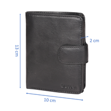 Load image into Gallery viewer, Sassora Premium Leather Black RFID Large Notecase with 11 Card Slots
