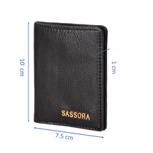 Load image into Gallery viewer, Sassora Genuine Leather Small Unisex RFID Card Holder (8 Slots)