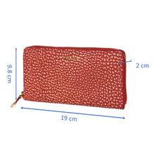 Load image into Gallery viewer, Sassora Genuine Leather Red Printed Women Purse