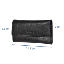 Load image into Gallery viewer, Sassora Genuine Leather Double Button Closure Key Case