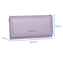 Load image into Gallery viewer, Sassora Genuine Leather RFID Large Lilac Women&#39;s Purse