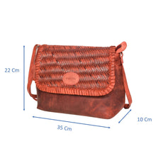 Load image into Gallery viewer, Sassora 100% Genuine Leather Medium Women Sling Bag
