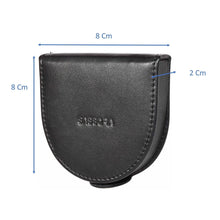 Load image into Gallery viewer, Sassora Genuine Leather Black Coin Pouch For Men And Women
