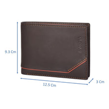 Load image into Gallery viewer, Sassora Genuine Leather Brown Large RFID Wallet For Boys