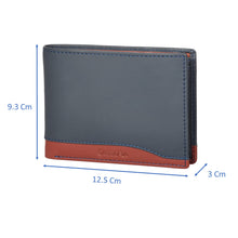 Load image into Gallery viewer, Sassora Premium Leather Large RFID enabled Blue Wallet
