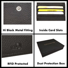 Load image into Gallery viewer, Sassora Genuine Leather Small Black RFID Protected Women Wallet
