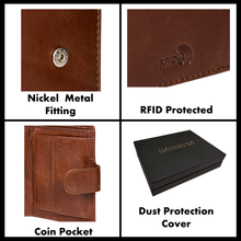 Load image into Gallery viewer, Sassora  Men Casual, Formal, Travel Genuine Leather RFID Wallet
