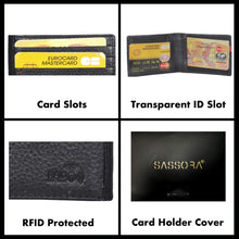 Load image into Gallery viewer, Sassora premium leather Bi Fold RFID Card Holder