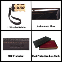 Load image into Gallery viewer, Sassora Leather and Kane material RFID Purse for Women