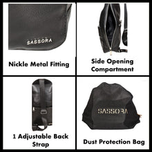 Load image into Gallery viewer, Sassora Genuine Leather Unisex Medium Backpack