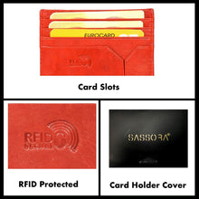Load image into Gallery viewer, Sassora Genuine Leather Small Credit Card Holder