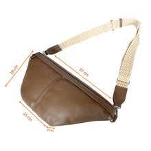 Load image into Gallery viewer, Sassora 100% Pure Leather Unisex RFID Large Belt Bag
