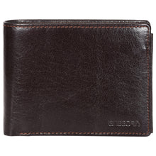 Load image into Gallery viewer, Sassora Genuine Leather Medium Dark Brown RFID Men&#39;s Wallet with 6 Card Slots
