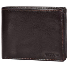 Load image into Gallery viewer, Sassora Genuine Leather Medium Dark Brown RFID Men&#39;s Wallet with 6 Card Slots
