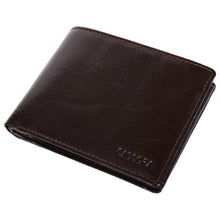 Load image into Gallery viewer, Sassora Genuine Leather Medium Dark Brown RFID Men&#39;s Wallet with 6 Card Slots