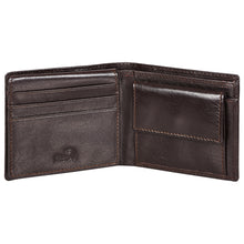 Load image into Gallery viewer, Sassora Leather Dark Brown RFID Men Bi-Fold Wallet with 7 Card Slots