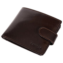 Load image into Gallery viewer, Sassora Genuine Leather Medium Dark Brown RFID Protected Men Wallet (7 Card Slots)
