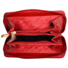 Load image into Gallery viewer, Sassora Genuine Leather Medium Size Red RFID Protected Women Wallet
