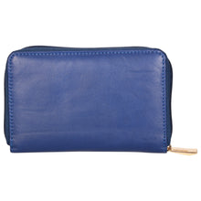 Load image into Gallery viewer, Sassora Genuine Leather Medium RFID Women Zip Around Wallet
