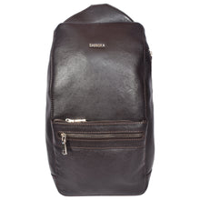 Load image into Gallery viewer, Sassora Genuine Leather Unisex Medium Stylish Backpack
